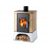 Кафельная печь - камин на дровах c водяным контуром Haas+Sohn Eboli Табак  
