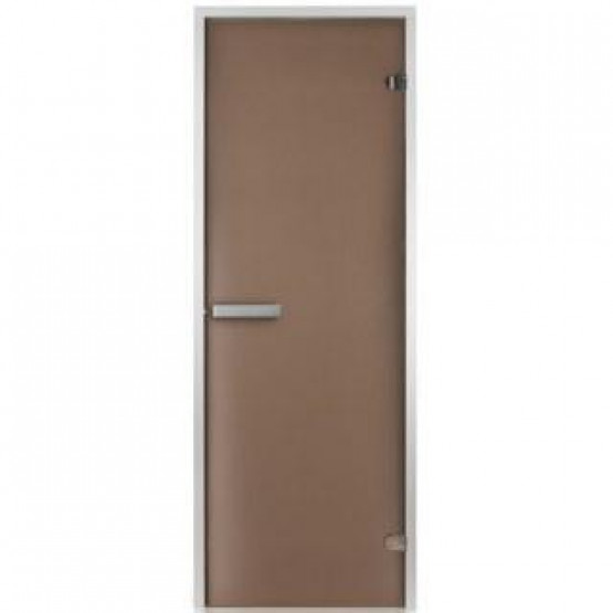 Стеклянная дверь для хаммама INTERCOM 70х200 матовая бронза