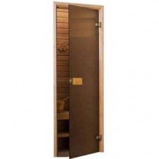 Стеклянные двери Saunax Classic 69x189 (матовая бронза)