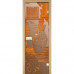Стеклянная дверь для сауны Украина 70х190 бронза с рисунком