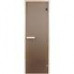 Стеклянная дверь для сауны INTERCOM 70х190 матовая бронза