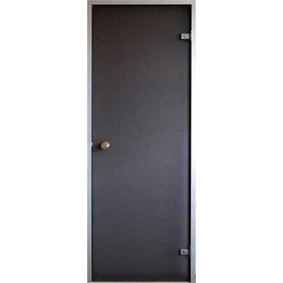 Стеклянная дверь для хамама  Saunax Classic 80/200 матовая бронза