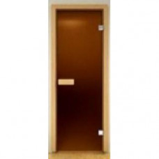 Стеклянная дверь для сауны Украина 80х190 бронза
