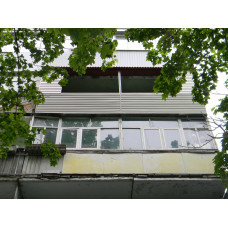 Балкон разварка и обшивка сайдингом шесть метров шевченковский