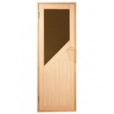 Стеклянная дверь для сауны Tesli Авангард Новая 1900 х 700