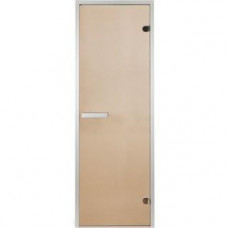 Стеклянная дверь для хаммама INTERCOM 80х200 бронза