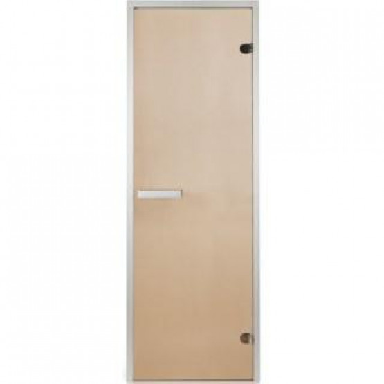 Стеклянная дверь для хаммама INTERCOM 80х200 бронза