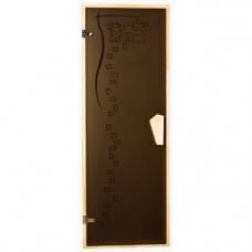 Стеклянная дверь для сауны Tesli Graphic 1900 х 700
