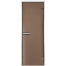 Стеклянная дверь для хаммама INTERCOM 70х190 матовая бронза