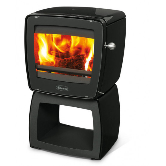 Чугунная печь Dovre Vintage 35 WB/E10 эмаль черный глянец  - 7 кВт