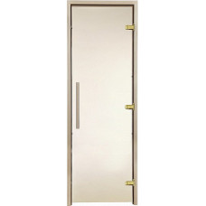 Стеклянная дверь для хамама GREUS Premium 80/200 бронза
