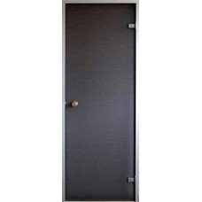 Стеклянная дверь для хамама  Saunax Classic 80/200 прозрачная бронза