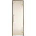 Стеклянная дверь для бани и сауны GREUS Premium 70/200 бронза матовая