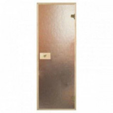 Стеклянные двери для сауны и бани Pal 80x190 (шиншилла)
