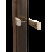 Стеклянная дверь для бани и сауны GREUS Magnet прозрачная бронза 80/200 липа