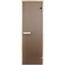 Стеклянная дверь для сауны INTERCOM 80х200 матовая бронза